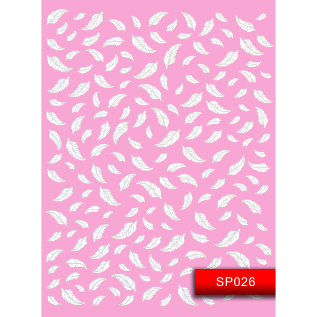 Наклейки для ногтей (стикеры) Nail Art Stickers SP026 White Наклейки для ногтей (стикеры) Nail Art Stickers SP026 White