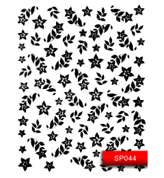 Наклейки для нігтів (стікери) Nail Art Stickers SP044 Black
