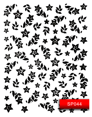 Наклейки для ногтей (стикеры) Nail Art Stickers SP044 Black