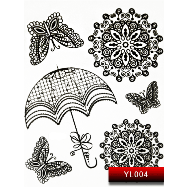 Наклейки для нігтів (стікери) Nail Art Stickers YL 004 (чорний) Наклейки для нігтів (стікери) Nail Art Stickers YL 004 (чорний)