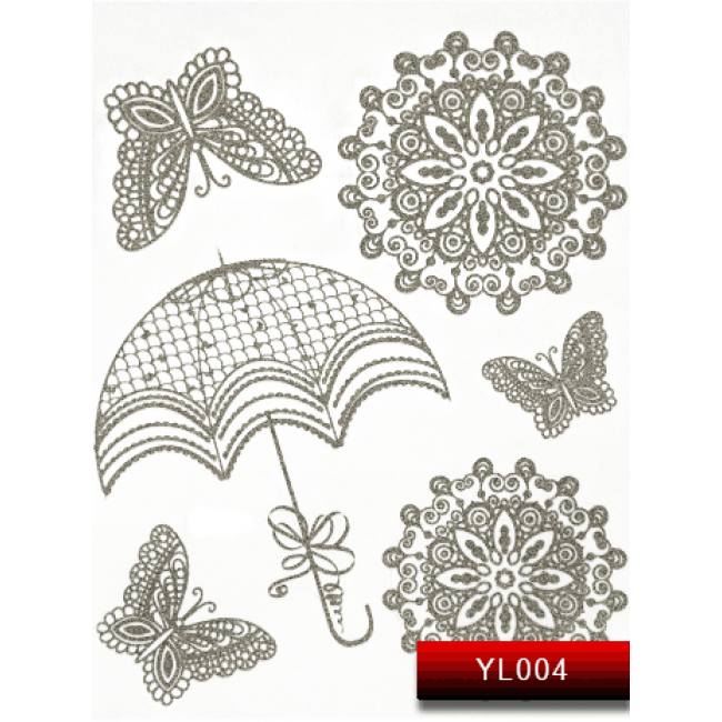 Наклейки для ногтей (стикеры) Nail Art Stickers YL 004 (серебро) Наклейки для ногтей (стикеры) Nail Art Stickers YL 004 (серебро)