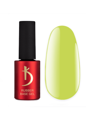 Цветное базовое покрытие Color Rubber base gel, Green, 7мл