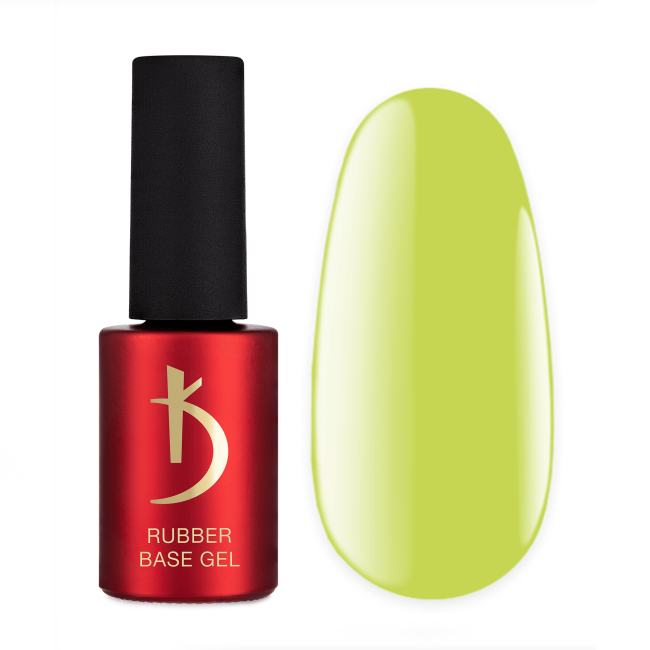 Кольорове базове покриття Color Rubber Base Gel, Green, 7 мл