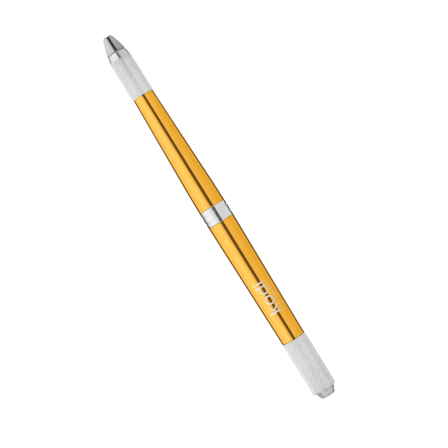 Ручка для мануального татуажа в футляре (цвет: золотой)