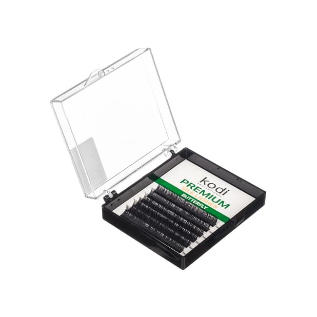 Ресницы C 0.15 (6 рядов 7/8/9 mm), упаковка Butterfly Green Ресницы C 0.15 (6 рядов 7/8/9 mm), упаковка Butterfly Green