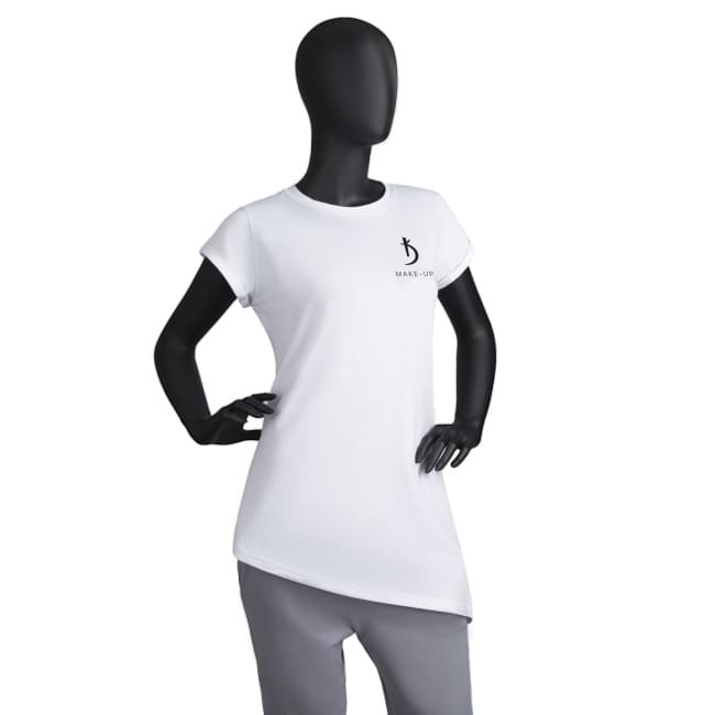 Футболка MakeUp косая (цвет: белый, размер XL) Футболка MakeUp косая (цвет: белый, размер XL)