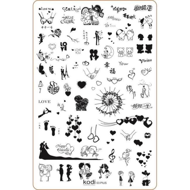 Пластина для стемпінгу "Plus size" № 03 (9,5х14,5см) Пластина для стемпінгу "Plus size" № 03 (9,5х14,5см)