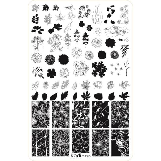 Пластина для стемпинга "Plus size" № 05 (9,5х14,5см)