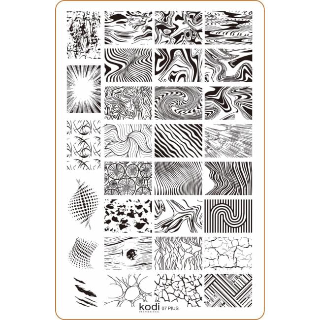 Пластина для стемпінгу "Plus size" № 07 (9,5х14,5см) Пластина для стемпінгу "Plus size" № 07 (9,5х14,5см)