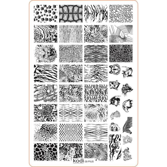 Пластина для стемпінгу "Plus size" № 09 (9,5х14,5см)