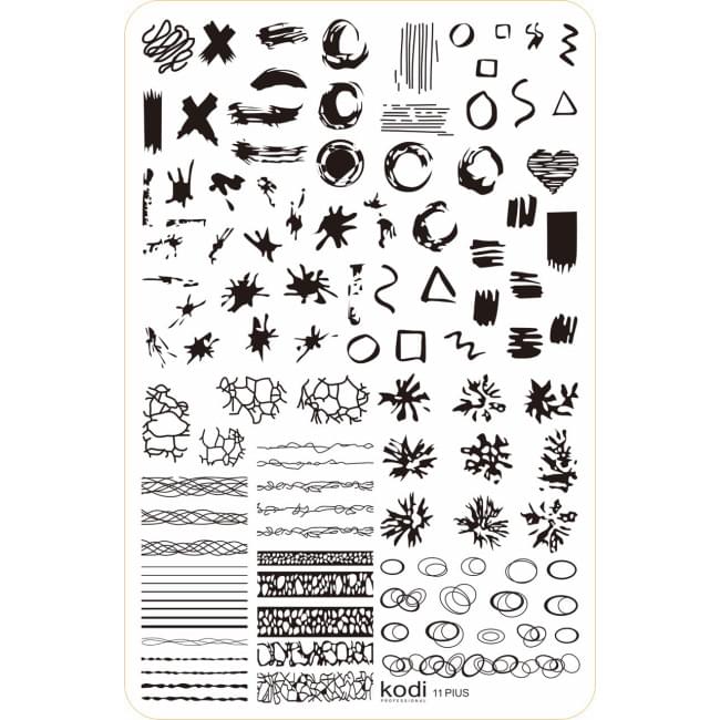 Пластина для стемпинга "Plus size" № 11 (9,5х14,5см) Пластина для стемпинга "Plus size" № 11 (9,5х14,5см)