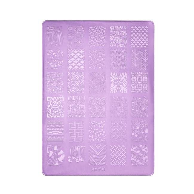 Пластина для стемпінгу F19 (10,5х14,5см)