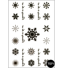 Флэш-тату (временные татуировки-наклейки) Tattoo Style T071