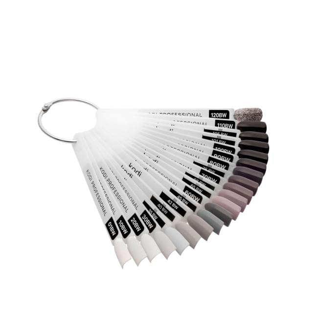 Палитра оттенков гель-лаков серии Black&White (20 типс) Палитра оттенков гель-лаков серии Black&White (20 типс)