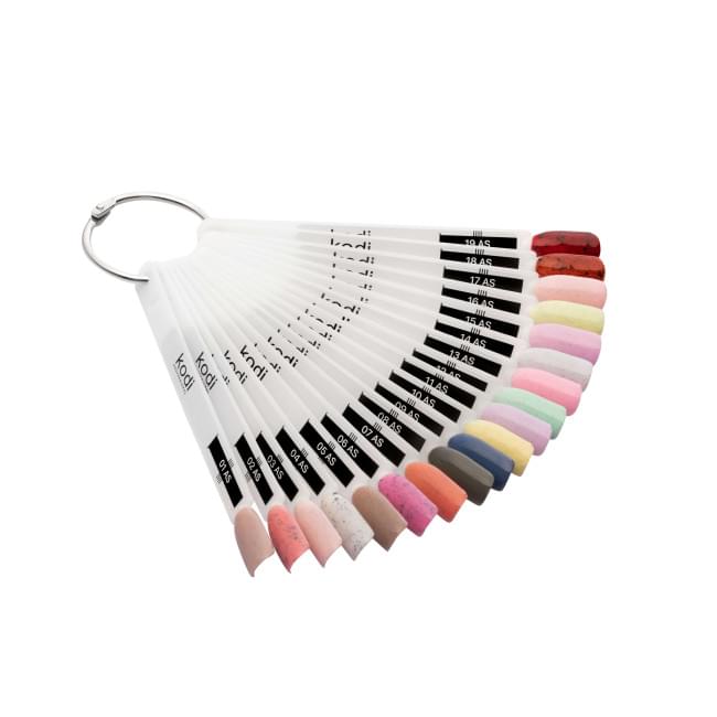 Палитра оттенков гель-лаков коллекции Art Sprincle (19 типс)