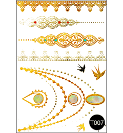 Флеш-тату (тимчасові татуювання-наклейки) Tattoo Style T007