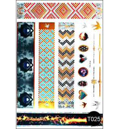Флэш-тату (временные татуировки-наклейки) Tattoo Style T025