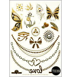 Флеш-тату (тимчасові татуювання-наклейки) Tattoo Style T039
