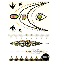 Флеш-тату (тимчасові татуювання-наклейки) Tattoo Style T043