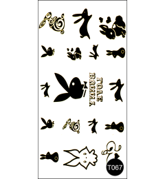 Флеш-тату (тимчасові татуювання-наклейки) Tattoo Style T067