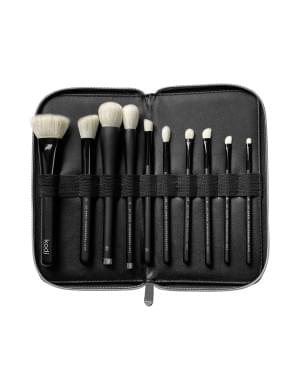 Набір пензликів для макіяжу "White pile brushes set":