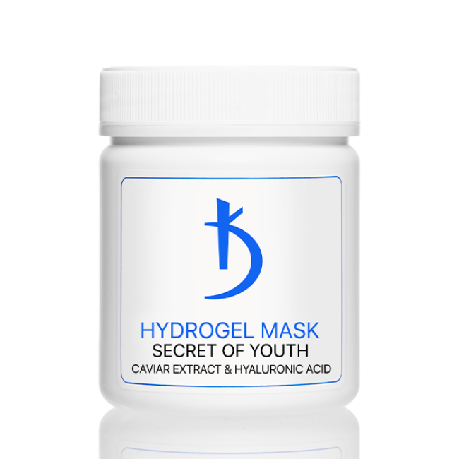 Гидрогелевая маска для лица с гиалуроновой кислотой и экстрактом икры "Secret of youth", 100 гр.