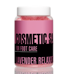 Косметична сіль для догляду за ногами Lavender relaxation, 450 г.