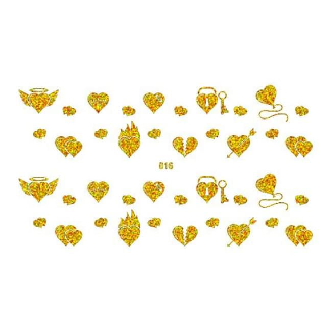 Фольга слайдер-дизайн 016 голографічне золото