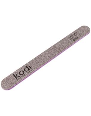 №84 Пилка для ногтей прямая 180/220 (цвет: коричневый, размер:178/19/4)
