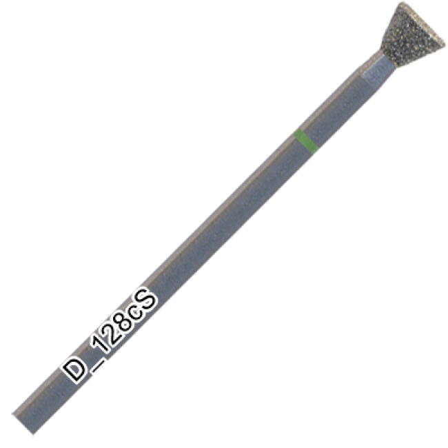 Фреза алмазна конус обернений, діаметр 5,0 мм; довжина робочої частини 4,5 мм, твердий абразив D_128cS Фреза алмазна конус обернений, діаметр 5,0 мм; довжина робочої частини 4,5 мм, твердий абразив D_128cS