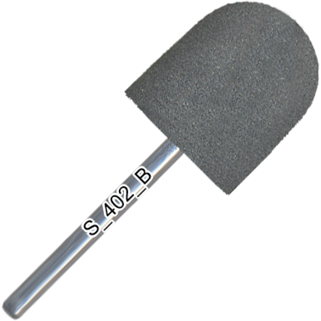 Полировщик силиконовый, округленный конус, средний абразив, d=15 мм, длина рабочей части 17 мм, S_402_K Полировщик силиконовый, округленный конус, средний абразив, d=15 мм, длина рабочей части 17 мм, S_402_K