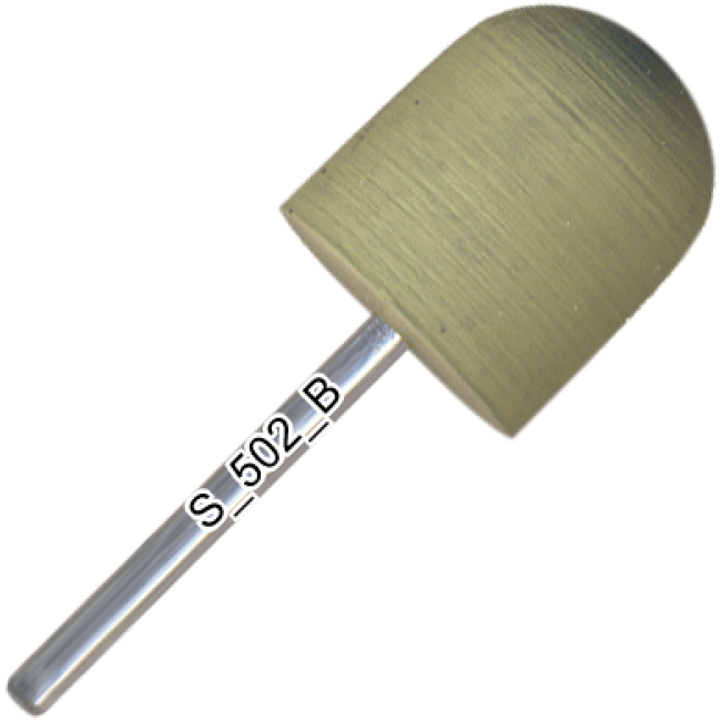 Полірувальник силіконовий округлений циліндр, м'який абразив, діаметр 15,0 мм, довжина робочої частини 17,0 мм, S_502_K Полірувальник силіконовий округлений циліндр, м'який абразив, діаметр 15,0 мм, довжина робочої частини 17,0 мм, S_502_K