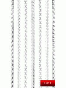 Наклейки для нігтів (стікери) Nail Art Stickers FL 011 (срібло)
