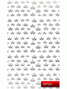 Наклейки для нігтів (стікери) Nail Art Stickers SP 007 (срібло)