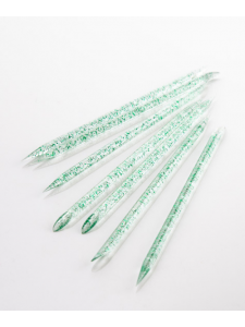 Многоразовые пластиковые палочки для кутикулы, цвет: зеленый (50 шт./уп.)