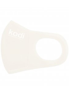 Двошарова маска з неопрену без клапану, біла з логотипом Kodi Professional