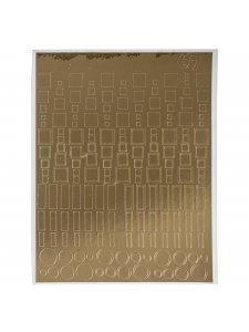Металлизированная наклейка №68 (золото)