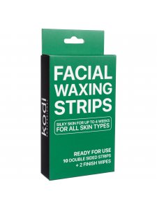 Восковые полоски для лица Facial waxing strips (10 двусторонних полосок+2 финишные салфетки)