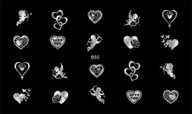 Фольга слайдер-дизайн 056 серебро