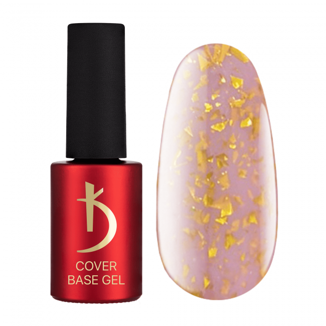  Камуфлирующее базовое покрытие Cover Base Gel Flake 09, 7 мл