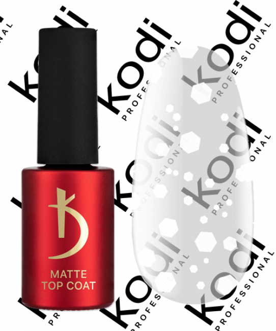 Матове верхнє покриття для гель-лаку, 7 мл - ART 04, Matte Top Coat Kodi professional