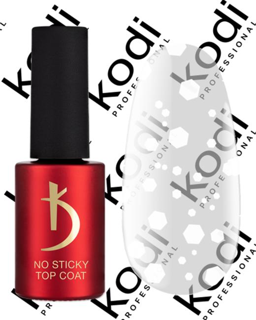 Верхнє покриття для гель-лаку без дисперсійного шару, 7 мл - ART 04, No Sticky Top Coat Kodi professional