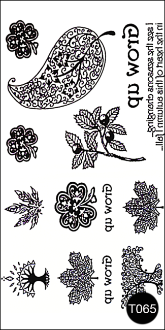 Флеш-тату (тимчасові татуювання-наклейки) Tattoo Style T065