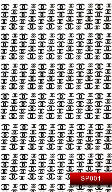 Наклейки для нігтів (стікери) Nail Art Stickers SP 001 (чорний)