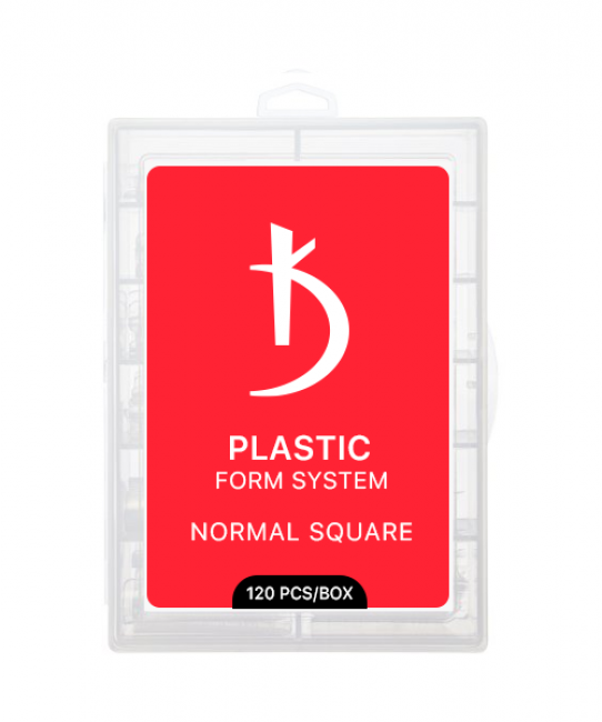 Верхние пластиковые формы для моделирования ногтей Normal Square (120 шт./уп.)