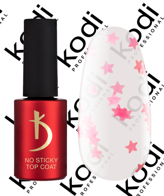 Верхнее покрытие для гель-лака без дисперсионного слоя, 7 мл - ART 19, No Sticky Top Coat Kodi professional