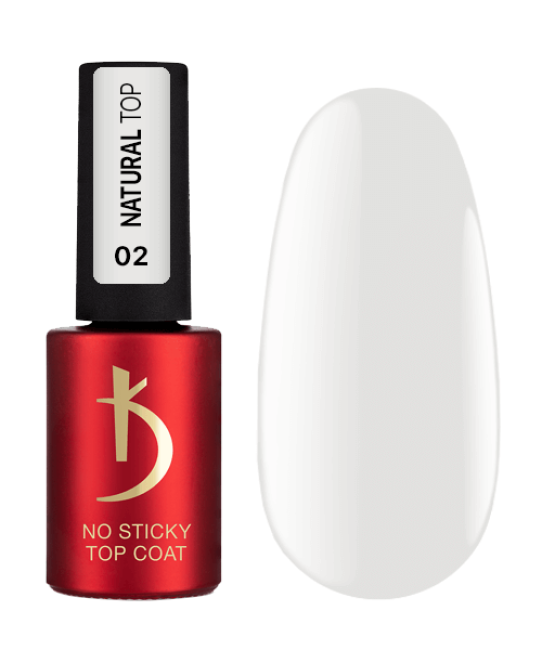 Верхнее покрытие для гель-лака без дисперсионного слоя, 7 мл - Natural Top 2, No Sticky Top Coat Kodi professional
