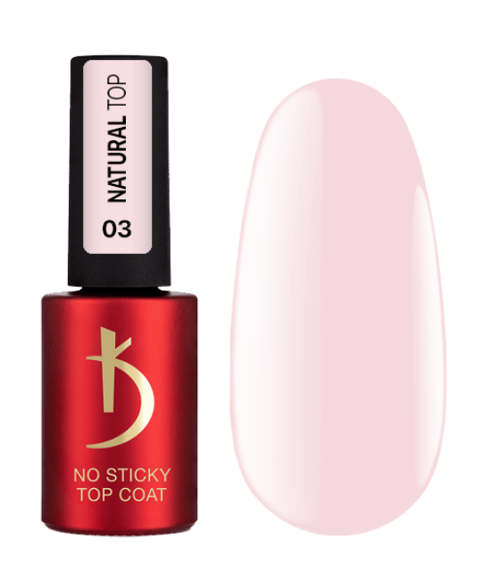 Верхнее покрытие для гель-лака без дисперсионного слоя, 7 мл - Natural Top 3, No Sticky Top Coat Kodi professional