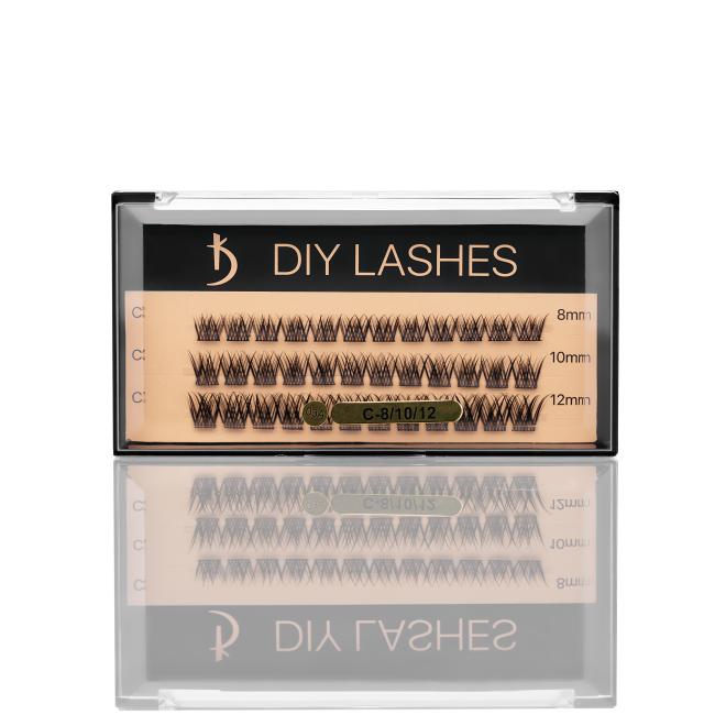 Накладні вії DIY LASHES 03A C 0,07 (8 mm, 10 mm, 12 mm)