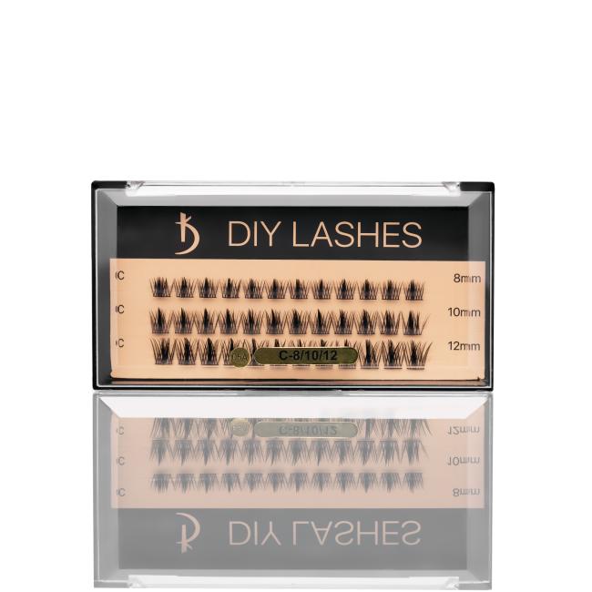 Накладні вії DIY LASHES 05A C 0,07 (8 mm, 10 mm, 12 mm)